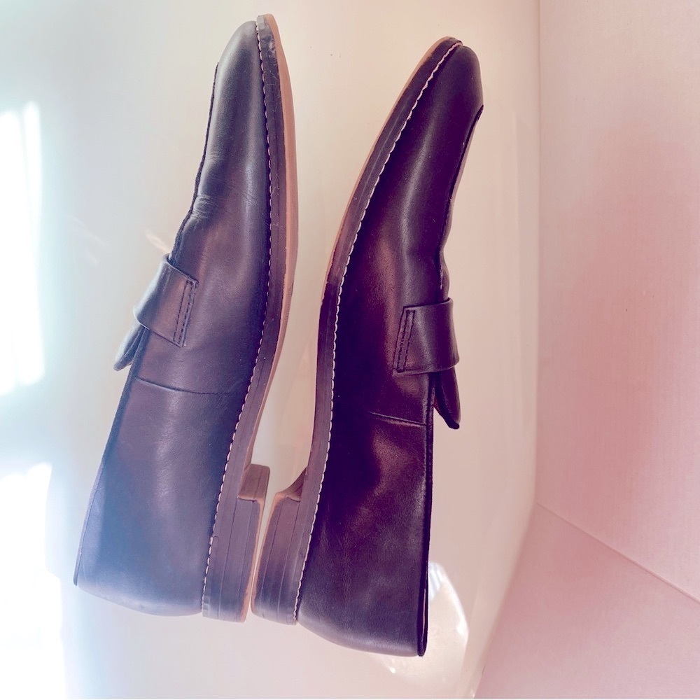 Franco Sarto Black Leather Slip-On Size8 M Bus/casual Comfy Everyday Loafers - Picture 7 of 10